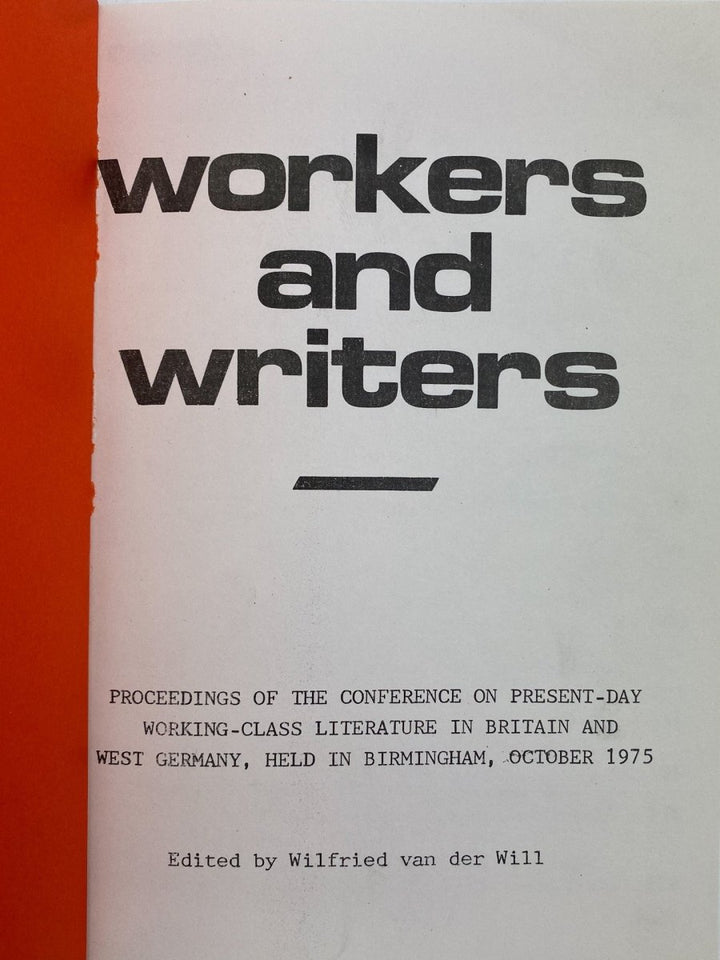 Will Wilfried van der (edits) - Workers and Writers | signature page