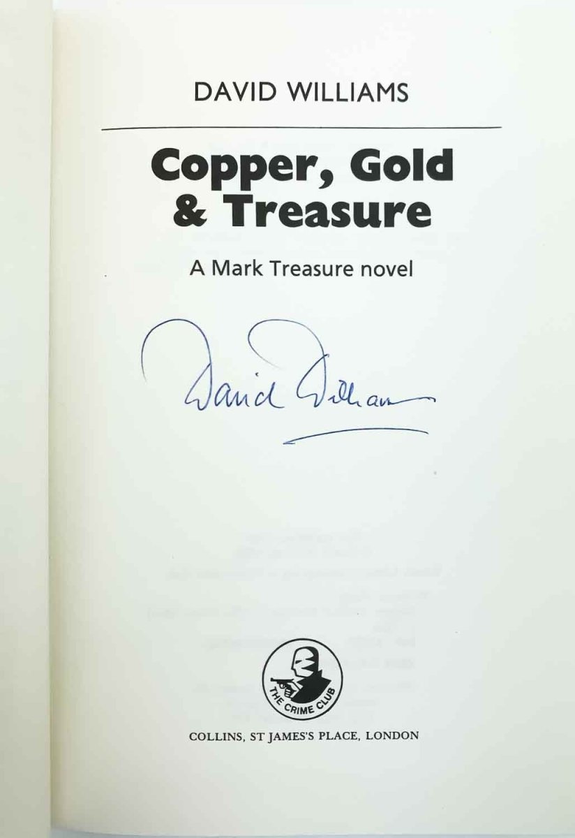 Williams, David - Copper, Gold & Treasure - SIGNED | signature page