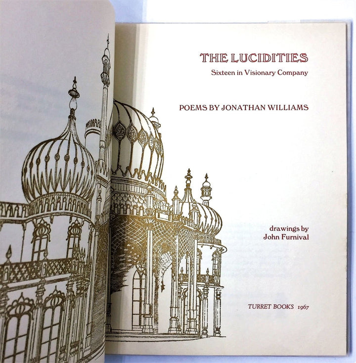 Williams, Jonathan - The Lucidities - SIGNED | signature page