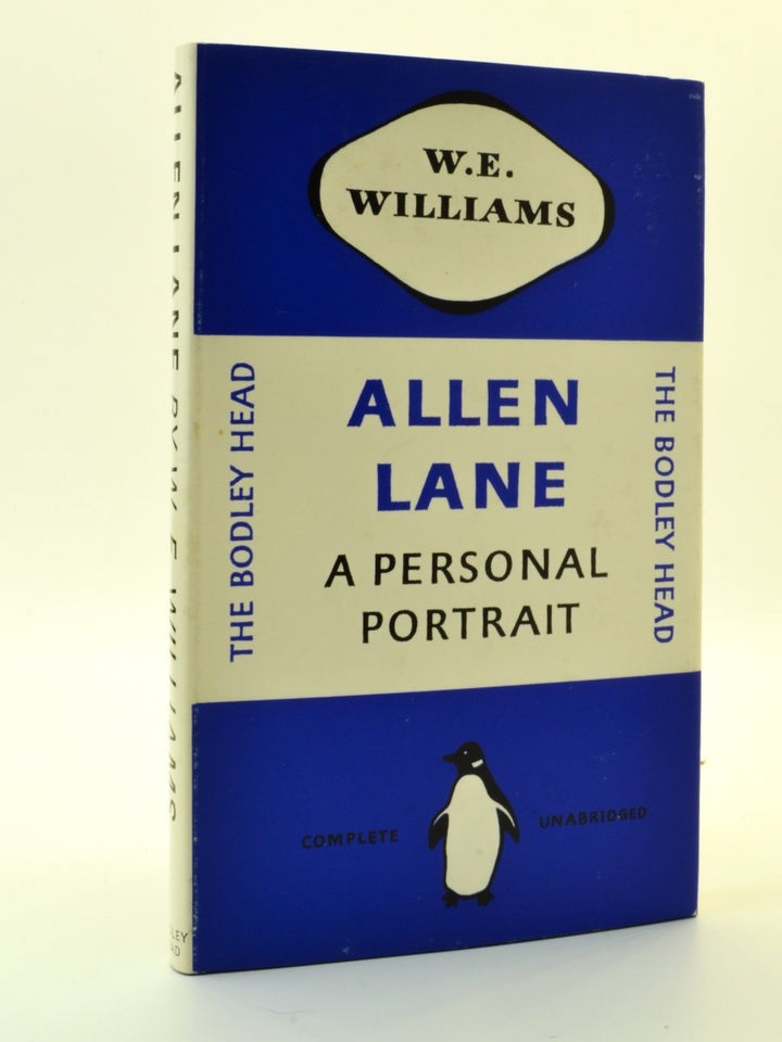 Williams, W E - Allen Lane: A Personal Portrait | front cover