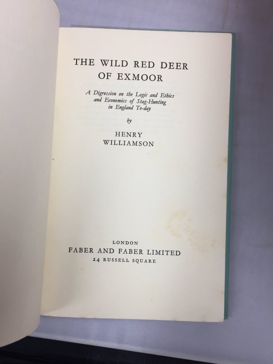 Williamson, Henry - The Wild Red Deer of Exmoor | sample illustration
