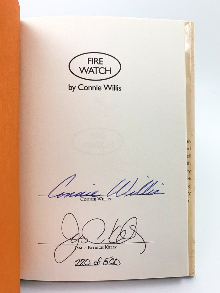 Willis, Connie - Fire Watch - SIGNED | signature page