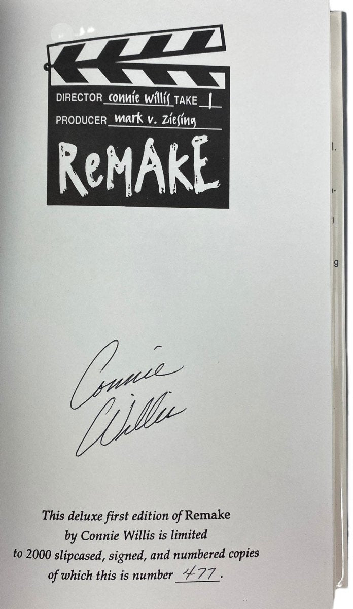 Willis, Connie - Remake - SIGNED | signature page