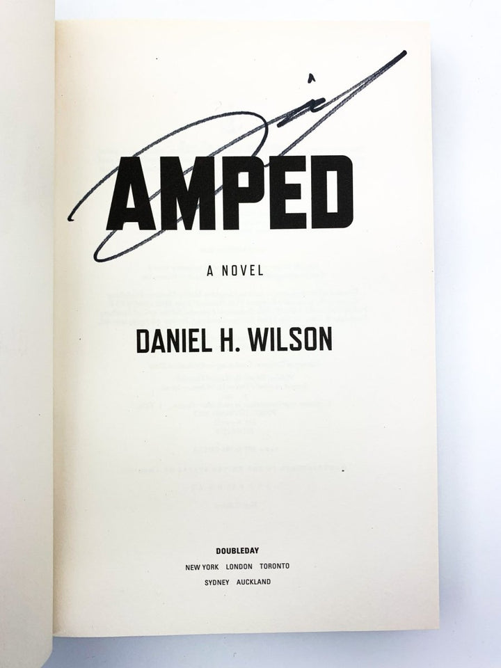 Wilson, Daniel H - Amped - SIGNED | signature page