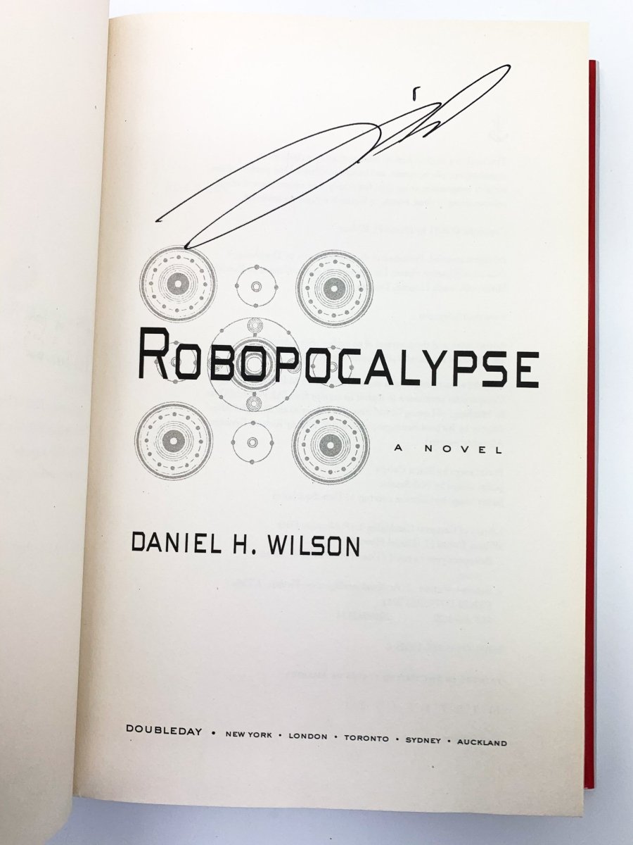 Wilson, Daniel H - Robopocalypse - SIGNED | signature page