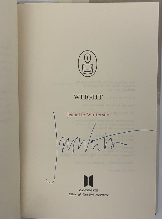 Winterson, Jeanette - Weight - SIGNED | image3