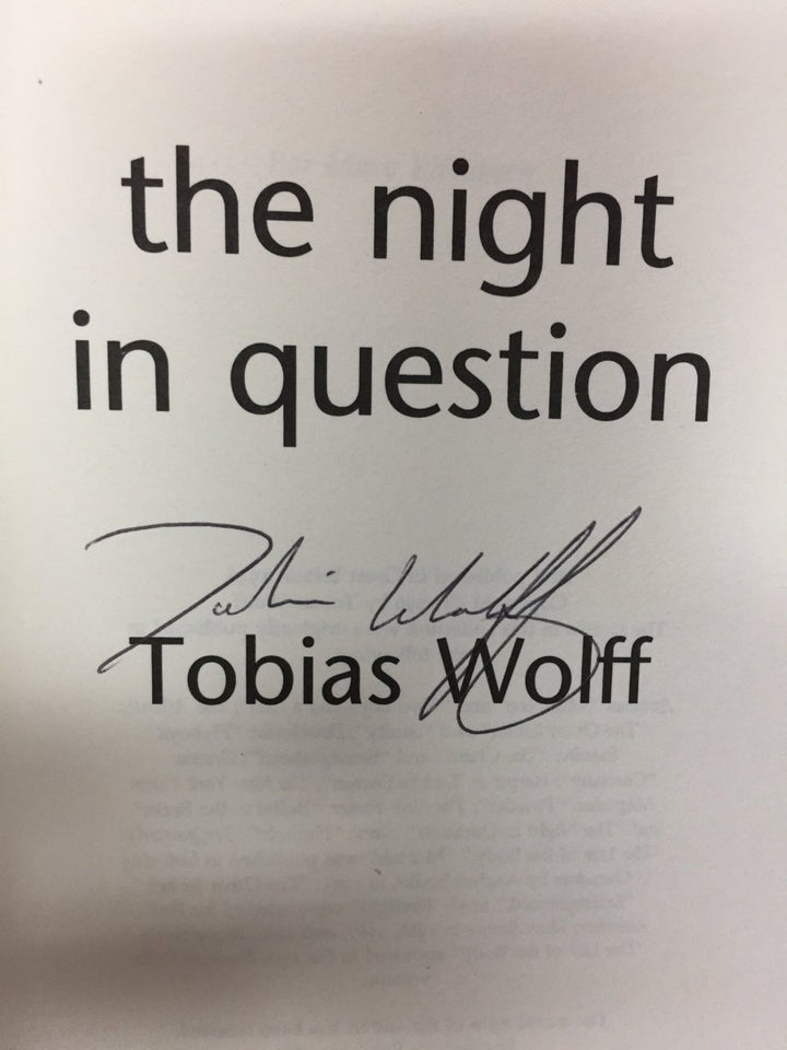 Wolff, Tobias - The Night in Question | back cover