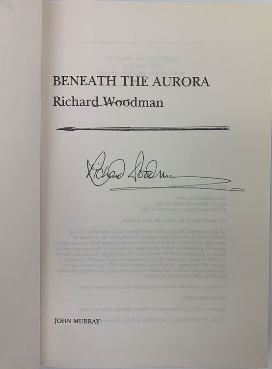 Woodman, Richard - Beneath the Aurora - SIGNED | back cover