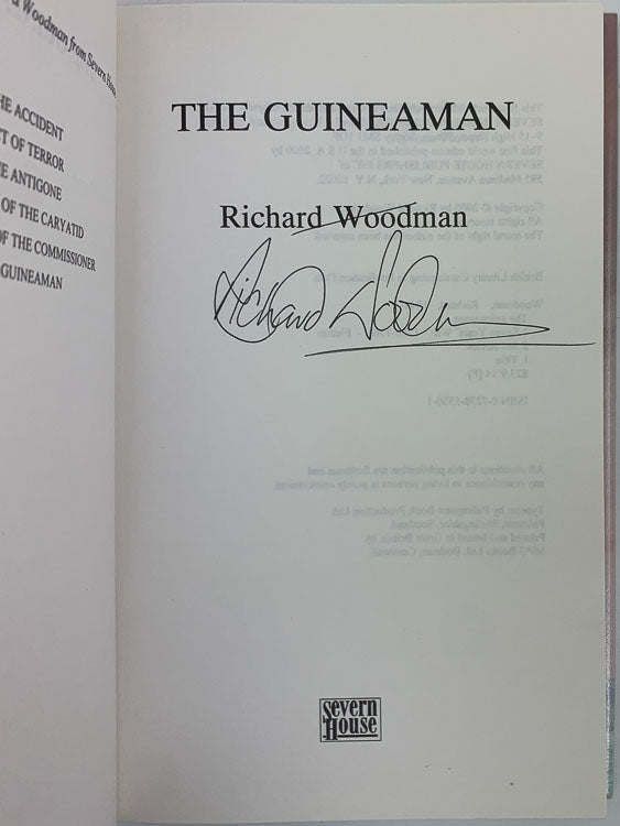 Woodman, Richard - The Guineaman - SIGNED | back cover
